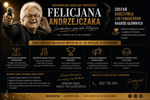 Zostań Darczyńcą Ogólnopolskiego Przeglądu Twórczości Felicjana Andrzejczaka!